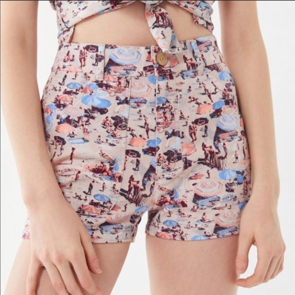 Urban Outfitters Pants - Urban outfitters high waisted beach shorts